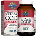 Garden of Life Vitamin Code Healthy Blood - Iron Supplement for Women, 60 Vegan Capsules, with Vitamins B, C, Trace Minerals, Fruit Veggies, Probiotics - for Energy and Anemia Support (Pack of 6)