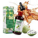 Soursop Bitters Liquid, Graviola Liquid Drops Supplement with Vitamin B6, C, D3, Pure Soursop Multivitamin for Overall Health-Enhancing | Vegan, Non-GMO | 2 Fl Oz