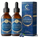 Liquid Biotin & Collagen Drops 20,000mcg--High Potency Hair Growth Vitamin Support - Biotin and Liquid Collagen Supplement for Women & Men - Glowing Skin Support, Healthy Hair & Nail Growth - 4 Fl Oz