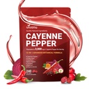 Cayenne Pepper Supplement, Supports Leg Vein, Heart and Blood Vessel Health, with Turmeric, Cinnamon, Vitamin E D3 K2 & Extracts of Grape Seed, Hawthorn, Beetroot, Berberine and Other (240 Capsule)