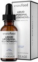 Codeage Nanofood Liquid Liposomal Glutathione Supplement – Reduced Glutathione with Liposomal Delivery, Liquid Format - Lemon Flavor, Non-GMO – 2 fl oz