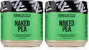 NAKED Vanilla Pea Protein Isolate from North American Farms, Only 3 Ingredients, Vanilla Vegan Protein, Gluten-Free, Soy Free, GMO Free - 1LB (Pack of 2)