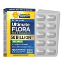 Renew Life Ultimate Flora Extra Care Probiotic with Prebiotic | 50 Billion CFU | 31 Probiotic Strains | 30 Delayed Release Vegan Capsules Go Pack | Synbiotic 3-in-1 | Dairy, Soy and Gluten-Free