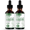 [2-Pack] Liquid Chlorophyll Drops - All-Natural Concentrate – Immune System Support, Energy Booster, and Digestion – from Mulberry Leaves - 240 Servings - [2-Pack]