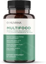 Multivitamínico multialimentario para homes e mulleres | 21 froitas orgánicas e vexetais | Boosts Energy, Supports Gut & Immune Health | Prebióticos e probióticos | 60 cápsulas