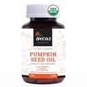 INCAS Organic Certified Pumpkin Seed Oil, 3,000mg Per Serving, 180 Softgels | Cold Pressed, Pure Virgin Oil, Herbal Supplement | Supports Urinary, Bladder & Prostate Health | Non-GMO