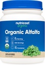 Nutricost Organic Alfalfa Powder 1LB - USDA Certified 100% Organic, Vegetar, Non- GMO, Gluten Free