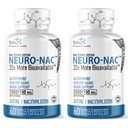 Neuro NAC Supplement N-Acetyl Cysteine Ethyl Ester (Pack of 2) - 20x More Bioavailable Than NAC 600 mg - Boost Glutathione 20x - 30x More - N Acetyl Cysteine Ethyl Ester - NACET (120 Capsules) - Nutri