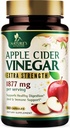 Apple Cider Vinegar Capsules 1877mg per Serving - Extra Strength Detox & Cleanse with Vitamin D & Zinc - Premium ACV, Joint Natural Digestion & Immune Support - Vegetarian Supplement - 60 Capsules