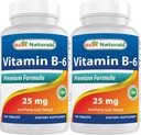 Najboljši naravni vitamin B6 25mg 250 tablet (250 tablet (Pack of 2))