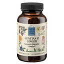 Wise Woman Herbals Gentian & Ginger Capsules, Pure Non-GMO, Herbal Digestive Bitters, Relieves Indigestion, Bloating, Gas & Upset Stomach, Supports Appetite, Gut & Liver Health, 90 Veg Caps