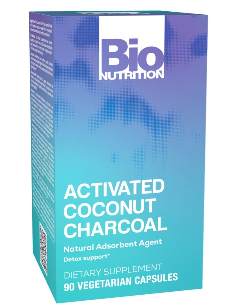 Bio Nutrition Actiated Charcoal 520 mg 90 Vegetarian Capsules