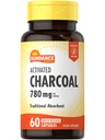 Sundance Activated Charcoal 780mg | 60 Quick Release Capsules | Traditional Absorbent Supplement | Non-GMO and Gluten Free Supplement