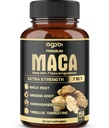 7in1 Premium Maca Root Capsules - with Ashwagandha, Ginseng, Tribulus, Shilajit, Shatavari & Black Pepper - Natural Energy, Performance & Mood Support - 150 Counts for 5 Months