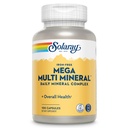 SOLARAY Mega Multi Mineral Daily Complex - Supplement for Women and Men, Contains Trace Minerals, Electrolytes, Selenium, Iodine, Boron, Zinc, Calcium, Iron-Free - 100 Ct Veg Caps