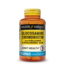 MASON NATURAL Glucosamine Chondroitin with Collagen & Hyaluronic Acid, 45-Day Supply Capsules for Normal Joint, Mobility, Flexibility, & Aging Support, 90 Capsules