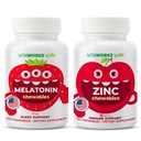 Kids Melatonin 1mg Chewables + Zinc 15mg Chewables Bundle