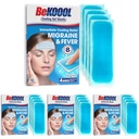 BeKOOOL Migraine Gel Sheets - 4 Count (Pack of 4)