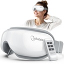 cotsoco Eye Massager with Heat, Remote, and Compression, Adjustable Foldable Sleep Mask for Relaxing Eyes and Better Sleep, Migraine Relief Device, Birthday Gifts for Mother Day Women Men Her Him
