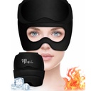 Migraine Relief Cap with Detachable Eye Mask – 2-in-1 Hot & Cold Gel Ice Head Wrap for Headaches, Sinus Pressure, Stress & Tension – Reusable Light-Blocking Headache Hat