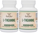 L-Theanine 200mg Double Strength - Supports Health Sleep Response and Relaxation - 120 Capsules (Third Party Tested, Gluten Free, Vegan) by Double Wood (Pack of 2)