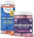 GOJOY NATURALS Kids Omega & KINDNATURE L-Theanine Bundle - Smart Growth + Calm Balance for Kids & Families