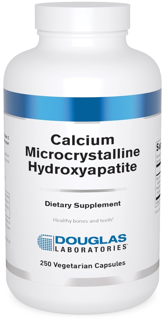 Douglas Laboratories Calcium Microcrystalline Hydroxyapatite - Teeth & Bone Health Support* - with Calcium & Phosphorus Micronutrients - Dietary Supplements - 250 Vegetarian Capsules