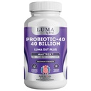 Adult Probiotics 40 Billion CFU for Stomach Acid Resistant - Maximum Potency for Gut Health & Immune Support - No Dairy, Gluten, Wheat, Yeast - 60 Veggie Capsules