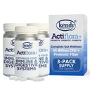 Kendy Actiflora Probiotic + Prebiotic & Synbiotic Capsules – Advanced Formula w/L. bulgaricus for Digestive Health & Gut Balance – 45 Billion CFU Daily Supplement - 300 Capsules (3 Packs)