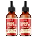 Liposomal Berberine Supplement - 3000mg Berberine Complex Activating AMPK, Liquid Drops with Ceylon Cinnamon, Green Tea, Bitter Melon, Turmeric and Prebiotic Blend-for Women & Men - 4 FL OZ