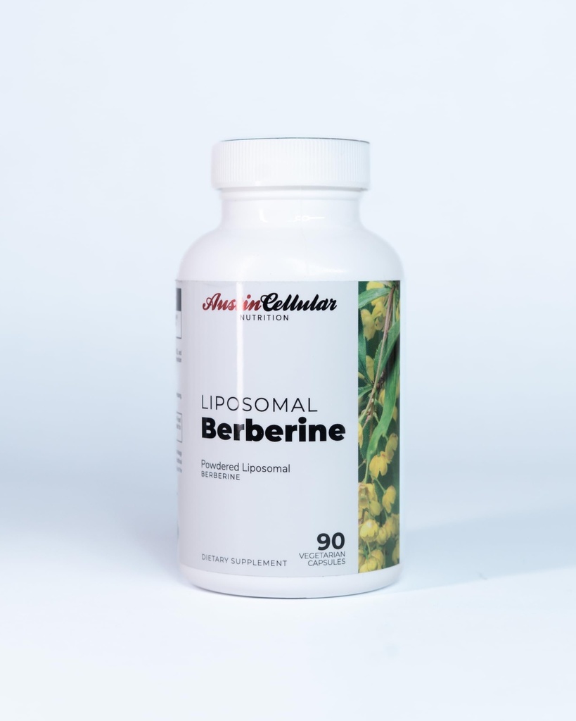 Premium Liposomal Berberine HCL 500mg, 90 Capsules - Berberine HCI Root Supplements Pills - Immune System - yields an Optimal 8% HCl