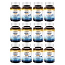 LOVITA 12-Pack Bulk Omega-3 Bundle - 1440 Mini Softgels, 2000mg rTG Form, Enteric-Coated Burpless Daily Supplement (Year Supply)
