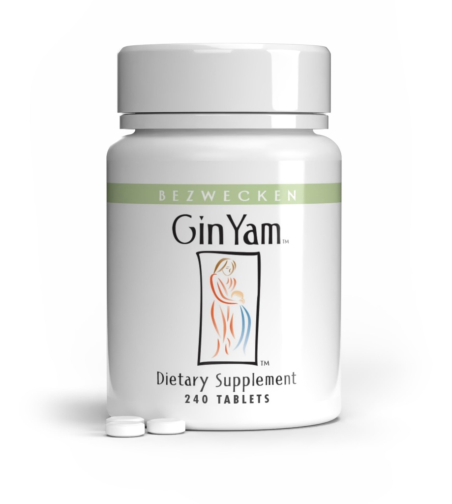 Bezwecken – Gin Yam - 240 Tablets - Professionally Formulated Menopausal Symptom Support for Reduced Night Sweats, Boosted Energy & Increased Stamina