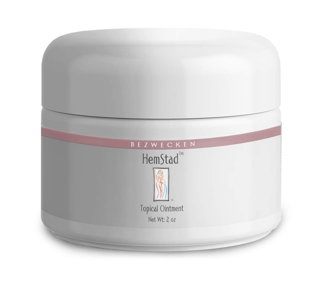 Bezwecken - HemStad - 2oz Crème - Professionally Formulated Hemorrhoid Relief - Safe, Natural, Paraben Free - 30 Day Supply