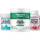 Physician's CHOICE Daily Gut Essentials Bundle: Easy Mix Fiber, Digestive Enzymes & 60 Billion Probiotic