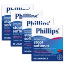 Phillips’ Stool Softener Liquid Gels, Gentle, Dependable Relief with Docusate Sodium, Cramp and Stimulant Free, Easy to Swallow Format, #1 Doctor Recommended Stool Softener Ingredient, 120ct (30ctx4)