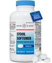 GeriCare Docusate Sodium Stool Softeners | Compared to Colace Regular Strength | Ideal for Constipation Relief,100mg Crushable Tablets. Dye Free (1000 Count) Made in The USA.