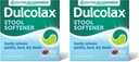 Dulcolax Stool Softener Laxative Liquid Gel Capsules, Gentle Constipation Relief for Hard, Dry Stools, Docusate Sodium 100 mg, 50 Count (Pack of 2)