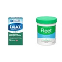 Colace 2-in-1 Stool Softener & Stimulant Laxative Tablets & Fleet Laxative Glycerin Suppositories for Adult Constipation, Adult Laxative Jar Aloe Vera, 50 Count