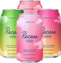 Recess Mood Magnesium & Adaptogen Getränk, Relaxation Getränke, 12 Unze (Variety Pack, 12 Pack)
