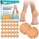 TEAWOO 30PCS Patented Cracked Heel Treatment Patches, Cracked Heel Repair Bandage (80mm x 80mm)