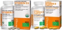 Bronson Super B Vitamin B Complex Sustained Slow Release Contains All B Vitamins + High Potency Vitamin D3 10,000 IU Certified Organic Vitamin D Supplement