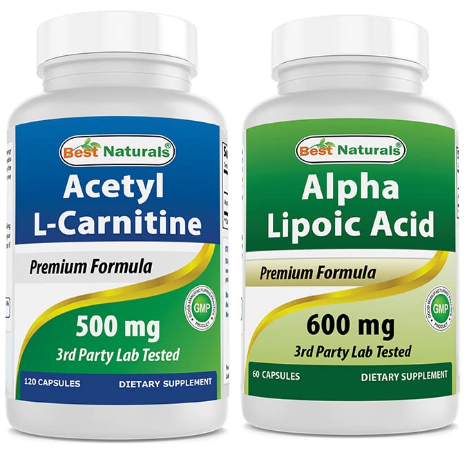 Best Naturals Acetyl L-Carnitine 500 Mg & Alpha Lipoic Acid 600 mg