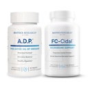 Biotics Research A.D.P. Oil of Oregano for GI Cleansing & Antioxidant Support + FC-Cidal Herbal Blend for Gut Lining, Microbial Balance & Immune Health – 60 tabs & 120 caps