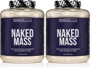 NAKED Vanilla Mass - All Natural Vanilla Weight Gainer Protein Powder - 8lb Bulk, GMO Free, Gluten Free & Soy Free, No Artificial Ingredients - 1,260 Calories - 11 Servings (Pack of 2)