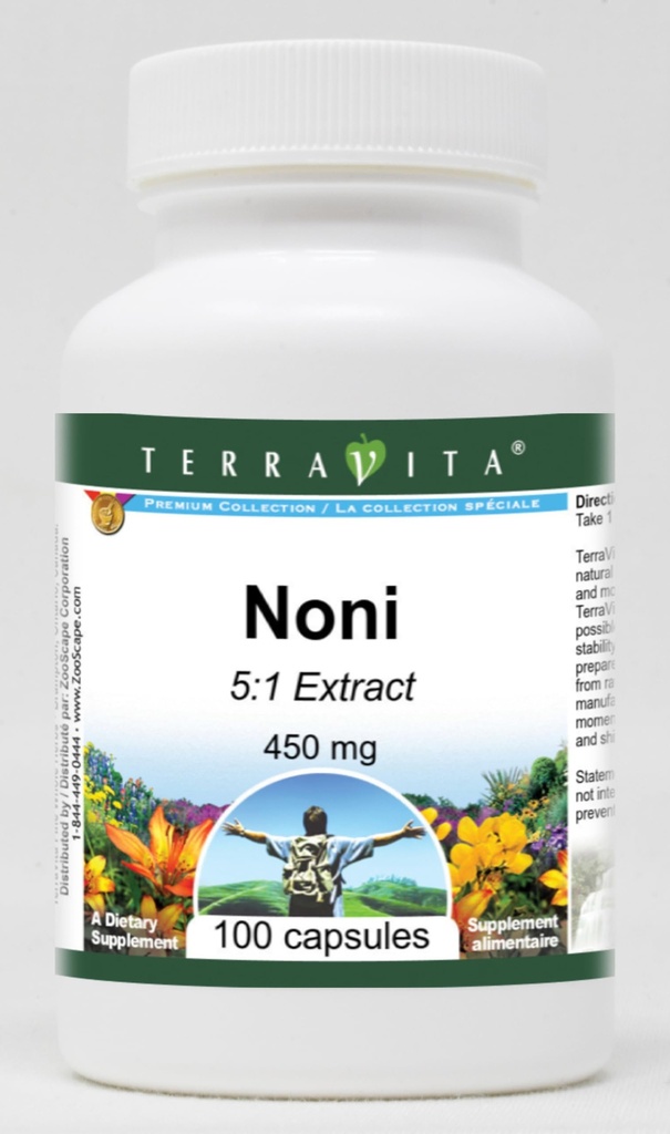 Noni 5:1-450 mg (100 Capsules, ZIN: 520937) - 3 Pack