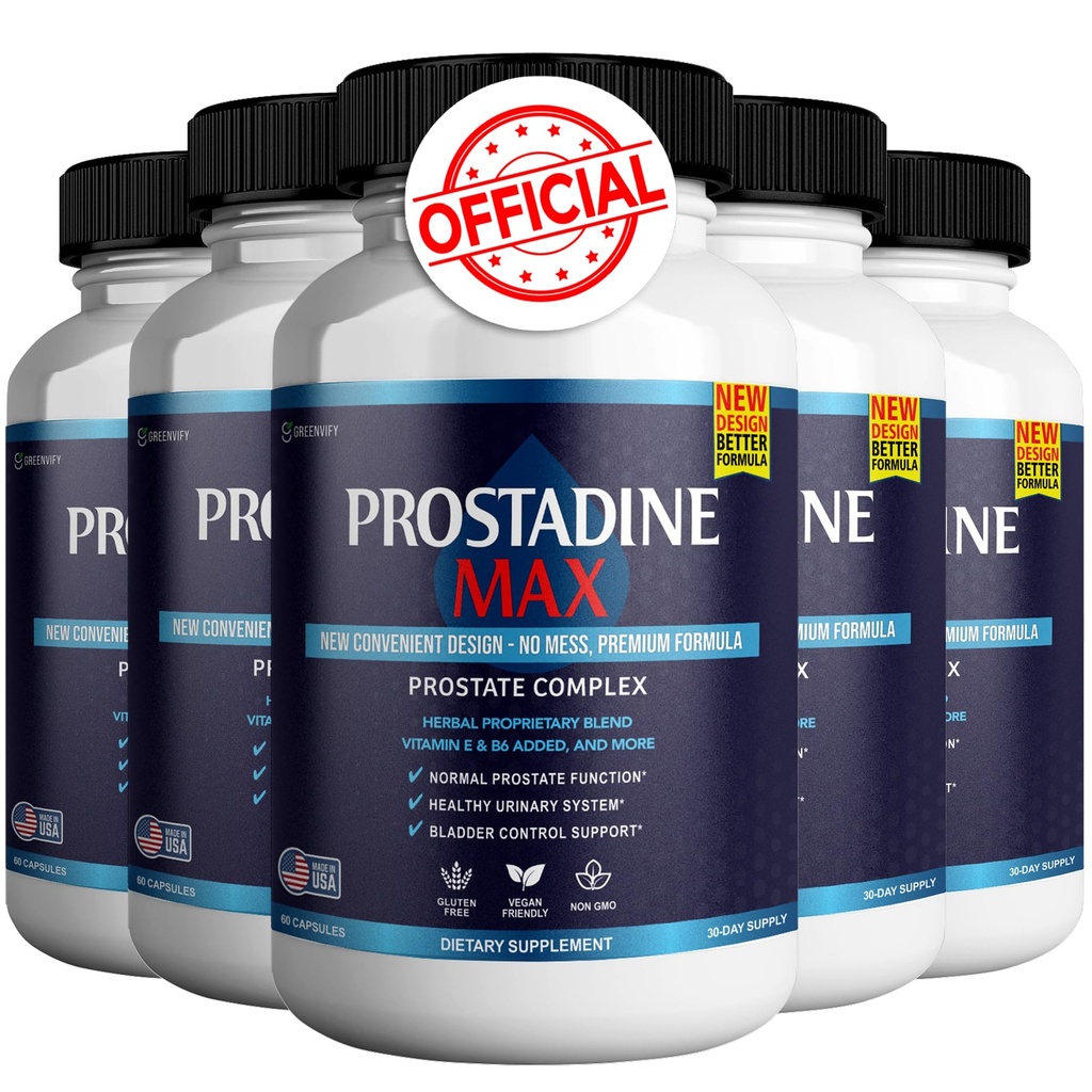 Prostadine Max Prostate Supplements for Men Capsules, Health Supplements - Maximum Strength, All Natural to Support Normal & Healthy Function 300 Capsules (5 Pack)