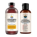 AMANDEAN Antioxidant Bundle - Liposomal Vitamin C Quali®-C 1000mg + Liposomal Glutathione Setria® 500mg - Non-GMO Vegan Liquid Formulas for Immune Support, Radiant Skin & Graceful Aging. Soy Free.