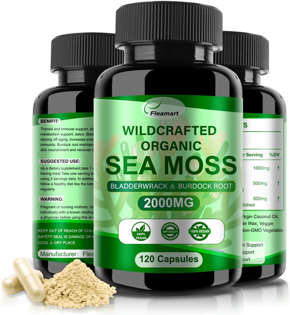 Mar Irlandès Nass Capsules 120ct Raw Mar Mos Wildercraft Bladwdock Burdock Root Capsules Super menjars Imnee Systems Digestive Mar Mos Pells