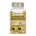 Ultra Whitening Skin Glutathione Liposomal Softgel, 8000mg Supplement for Dark Spots Remover, Cell Renewal, Anti-Aging, 60 Capsules